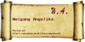 Weigang Angelika névjegykártya